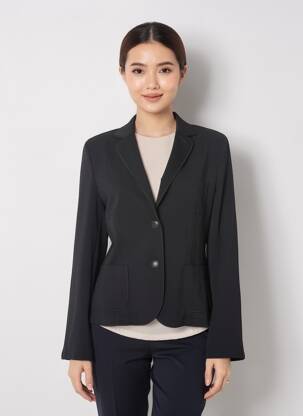 Blazer poignets boutonnés noir BARBARA LEBEK femme