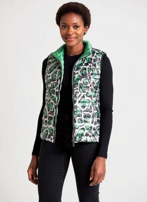 Doudoune poches sans capuche vert BARBARA LEBEK femme