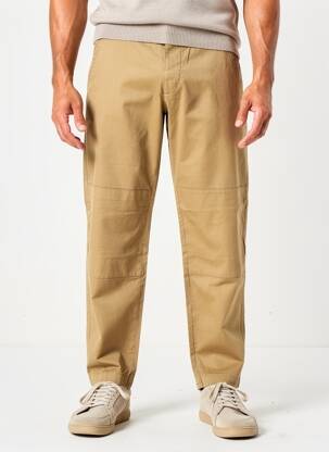 Pantalon chino tissage popeline taille normale marron DAYTONA homme