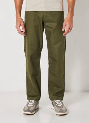 Pantalon chino tissage popeline taille normale vert DAYTONA homme
