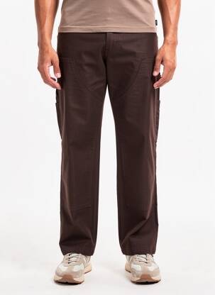Pantalon droit coupe droite taille normale marron IRON AND RESIN homme