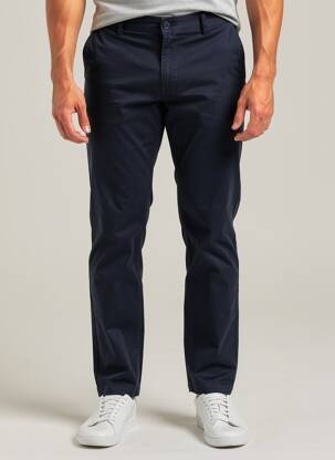 Pantalon chino stretch taille normale bleu DAYTONA homme