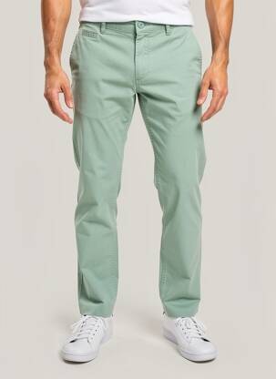 Pantalon chino stretch taille normale vert DAYTONA homme