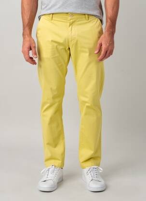 Pantalon chino stretch taille normale jaune DAYTONA homme