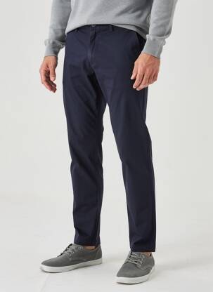 Pantalon chino stretch taille normale bleu DAYTONA homme