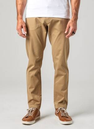 Pantalon chino stretch taille normale marron DAYTONA homme