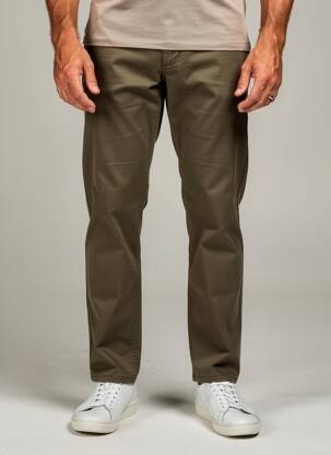 Pantalon chino stretch taille normale vert DAYTONA homme