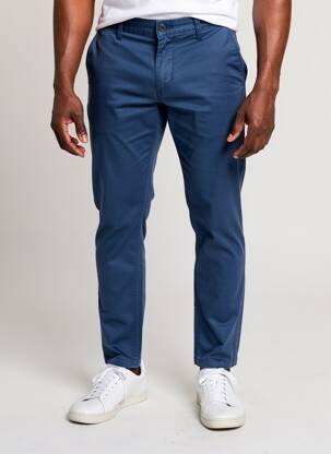Pantalon chino stretch taille normale bleu DAYTONA homme