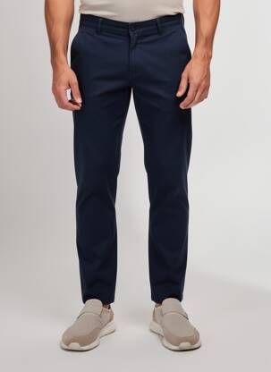 Pantalon chino stretch taille normale bleu DAYTONA homme