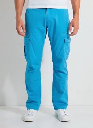 Pantalon cargo poches bleu DAYTONA homme