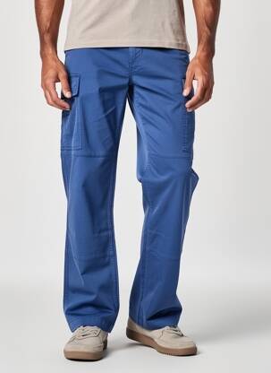 Pantalon cargo coupe droite bleu DAYTONA homme
