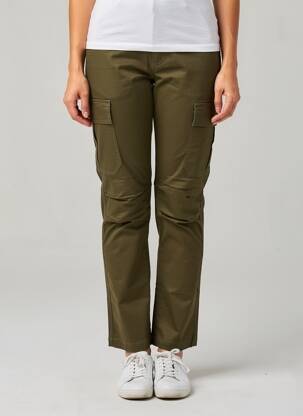 Pantalon cargo slim vert DAYTONA femme