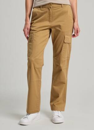 Pantalon cargo slim beige DAYTONA femme