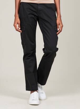 Pantalon cargo slim noir DAYTONA femme