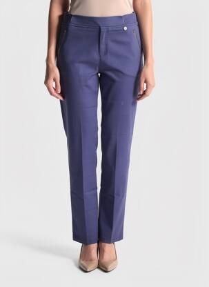 Pantalon slim taille élastique taille normale bleu ANNA MONTANA femme