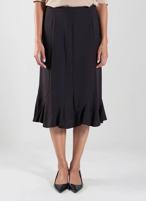 Jupe mi-longue coupe évasée gris 20/20 femme