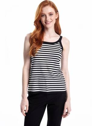 Débardeur stretch sans manche blanc KAFFE femme