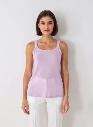 Débardeur stretch sans manche violet KAFFE femme
