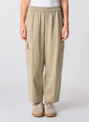 Pantalon cargo coupe droite beige IN WEAR femme