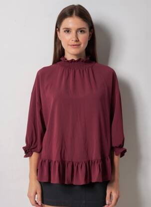 Top manches longues manches longues violet YOU UDRESS femme