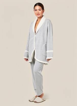Robe de chambre poches gris MASSANA femme