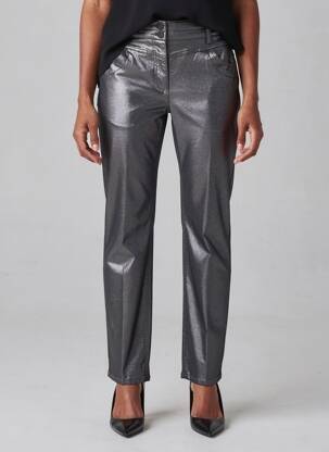 Pantalon droit stretch taille normale gris CECIL femme