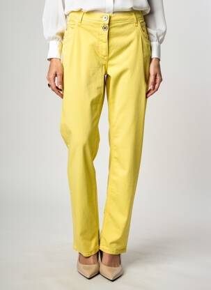 Jeans coupe slim tissage brut taille normale jaune CECIL femme