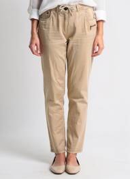 Pantalon droit stretch taille normale beige CECIL femme
