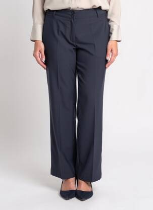 Pantalon droit stretch taille normale bleu GELCO femme