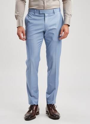 Pantalon slim taille à pinces taille normale bleu HAFNIUM homme