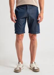 Bermuda taille élastique taille normale bleu LCDN homme