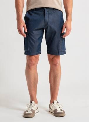Bermuda tissage denim taille normale bleu LCDN homme