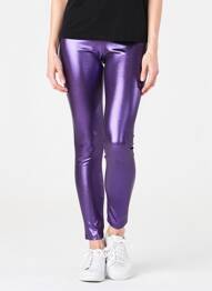 Legging taille élastique violet GOLDA femme