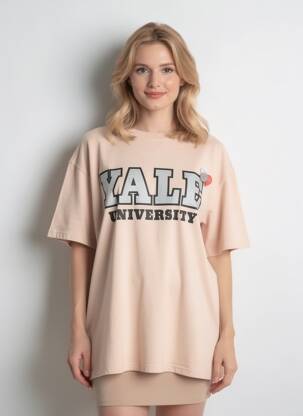 T-shirt sérigraphie floquée manches courtes rose NEWTONE femme