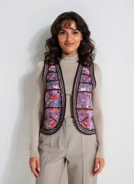 Gilet sans manche coupe cintrée noir MAISON HOTEL femme