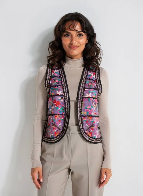 Gilet sans manche coupe cintrée noir MAISON HOTEL femme