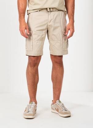 Bermuda tissage popeline taille normale beige RED POINT homme