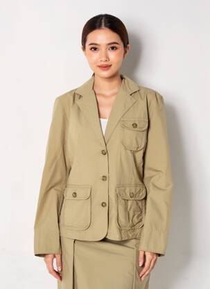 Blazer poches beige STK BY SETRAK femme