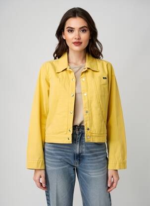 Veste casual poches jaune STK femme