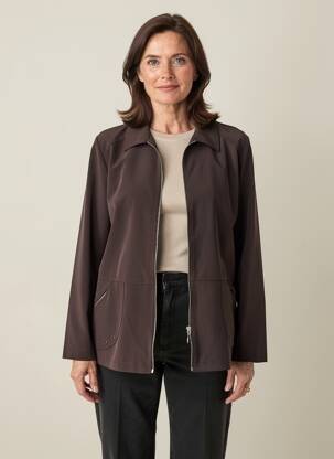 Veste casual poches marron ATLANTA femme