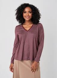 T-shirt manches longues manches longues violet GERARD DAREL femme