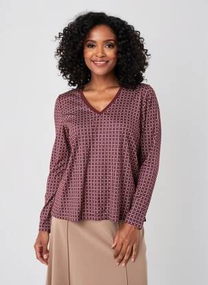 T-shirt manches longues manches longues violet GERARD DAREL femme
