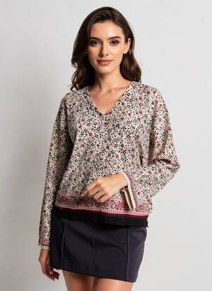 Pull coupe cintrée manches longues beige GERARD DAREL femme