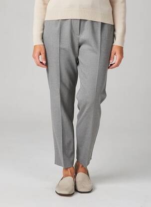 Pantalon slim taille élastique gris PERSONA femme