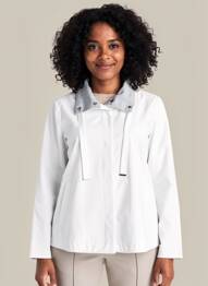 Coupe-vent manches longues sans capuche blanc MARINA RINALDI femme