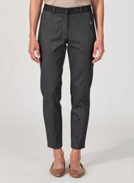 Pantalon slim stretch taille normale noir PAZ TORRAS femme