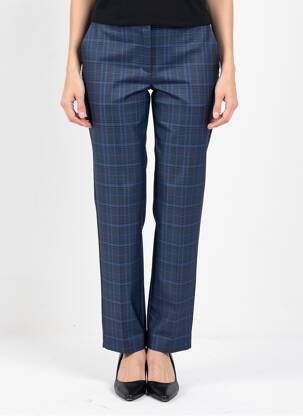 Pantalon 7/8 stretch taille normale bleu PAZ TORRAS femme