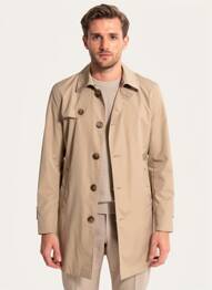 Trench fermeture boutonnée sur le devant sans capuche beige HECHTER STUDIO homme