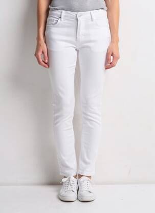 Pantalon 7/8 stretch taille normale blanc VIVID femme