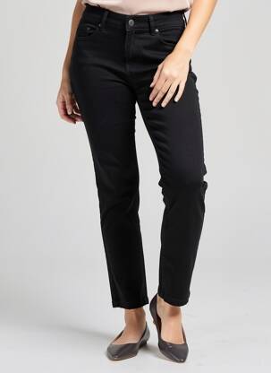 Pantalon 7/8 stretch taille normale noir VIVID femme